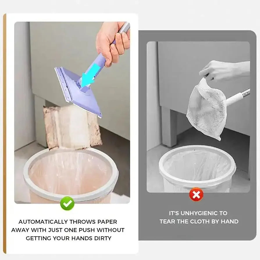 Easy-Clean Mini Mop With Auto Cloth Grip